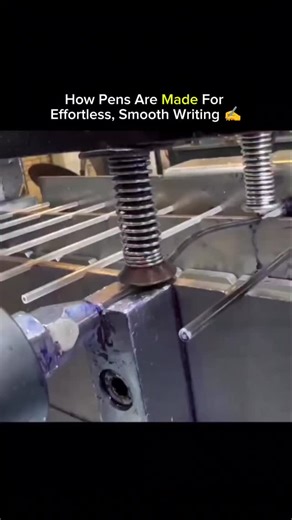 @morvthink.io on Instagram: "Every smooth-writing pen is a masterpiece of precision engineering. Automated systems fill ink with exact accuracy, seal the reservoir, and test for flawless flow without air leaks. This hidden craftsmanship ensures effortless writing — a marvel of technology disguised as an everyday tool. 🎥 Credit to respective owners. #innovation #engineering #technology #knowledge #fyp #viral #didyouknow #everydaytech"