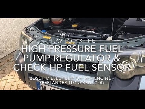 Fixing the HP Fuel Regulator on Freelander TD4, BMW M47. +Checking HP sensor.