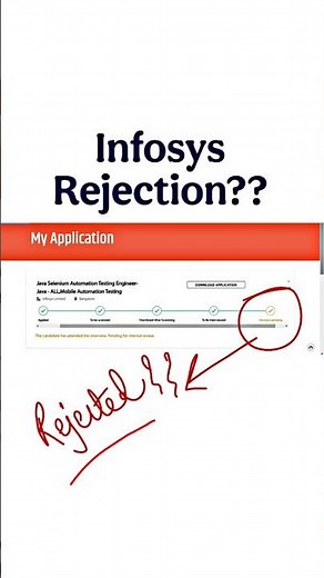 Infosys Decision Pending, Application In Review Means Selected?? #infosys #comfortzonewithmanish2