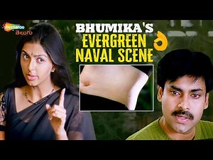 Bhumika Famous Naval Scene👌! | Kushi Movie Best Scenes | Pawan Kalyan | SJ Suryah | Shemaroo Telugu