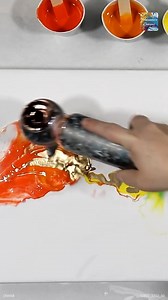 Gorgeous Gold Highlights Pouring | Amanda's Designs