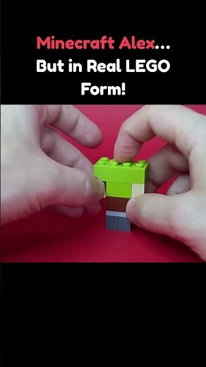 Minecraft Alex… But in Real LEGO Form! #lego #shorts