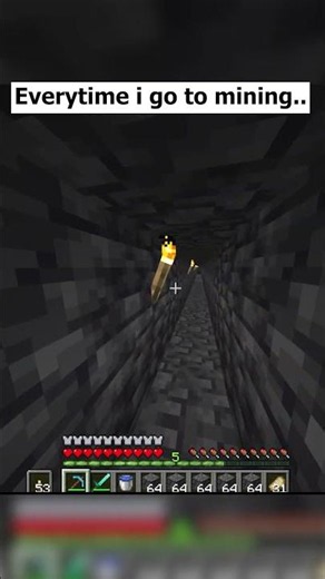 Every Time I Go Mining in Minecraft... 💀⛏️ #minecraft #shorts