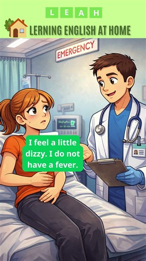 Talking with the Doctor at the Emergency Room | Simple English Dialogue (A2 Level)