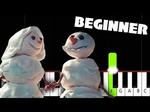 Sia - Snowman - BEGINNER Piano Tutorial