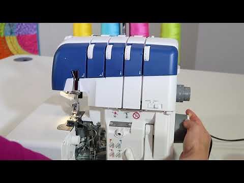 Husqvarna Viking Amber Air S 400 Serger 6 Machine Overview