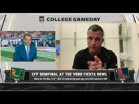 Nick Saban critiques Miami’s Fiesta Bowl mistakes with Mario Cristobal 🤣 | College GameDay