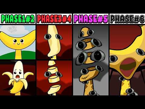All Phases in New Incredibox Sprunki Oc of Banana: From Phase 1 to Phase 6