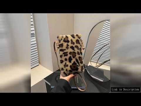 Fashion Women Cow Print Mini Shoulder Bags Female Winter Plush Underarm Bags Leopard Zebra Pattern F