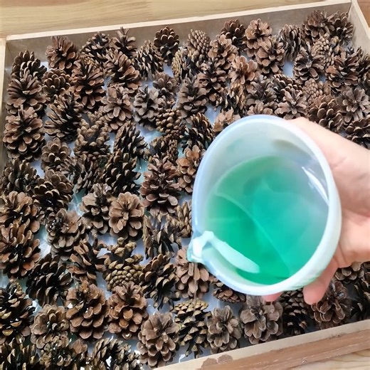9.9K views · 196 reactions | Epoxy Table with Pine Cones and LED | DIY & Crafts USA | Facebook