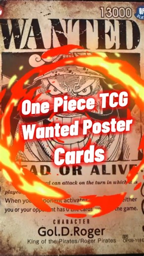 One Piece Wanted Poster Cards 👀