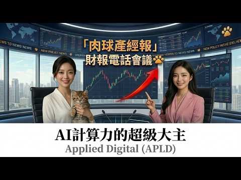 ~聽~【財報電話會議】Applied Digital (APLD)：AI 算力包租公， 鎖定百億長約 #APLD #美股財報 #AI算力 #資料中心 #DataCenter #HPC #AICloud