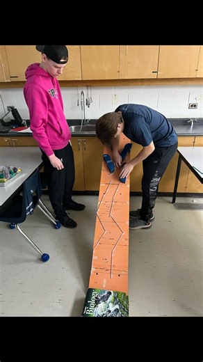 Miami School Media | Our Grade 12 Physics students took on Penny Skiing—designing ski slopes with flags and moguls to race a penny to the finish line. In class... | Instagram
