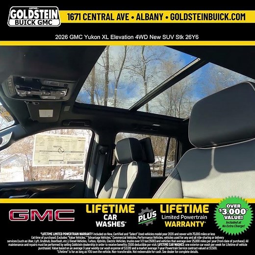 2026 GMC Yukon XL Elevation 4WD New SUV Stk 26Y6