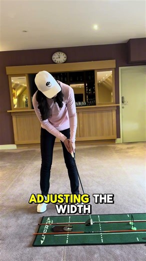 Winter putting is about building mechanics and start line!!! ⛳️🙌🏼 #golf