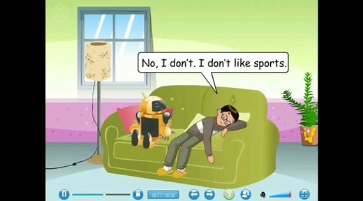 人教版pep五年级上册英语课文动画视频跟读（二单元）