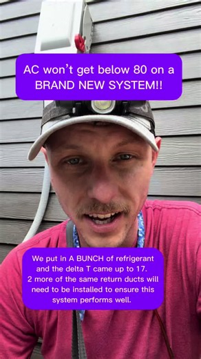 Installing a new system is not just brazing and sealing a unit into place. Once the equipment is in, the real job is just getting started. Adjusting TXV, setting the airflow, and filling up the refrigerant. Sadly, this is all too common in the HVAC business. So watch here the consequence of not finishing the install. #HVAC #hvactechnician #hvactroubleshooting #hvac101 #hvaclife