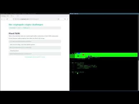 Cryptopals Guided Tour - 02 - Fixed XOR