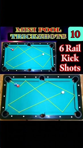 MINI POOL TRICKSHOTS 10 #shorts #billiards