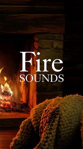 Cozy Log Cabin Fireplace 🔥 #fireplacesounds
