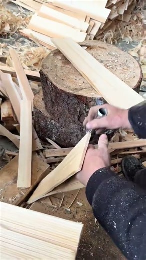 The process of making wooden shingles is hard, manual work, but satisfying in the end.