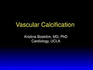 Vascular Calcification - SlideServe