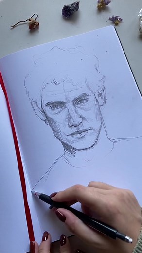 Drawing Jess Mariano Fan Art from Gilmore Girls Season 2