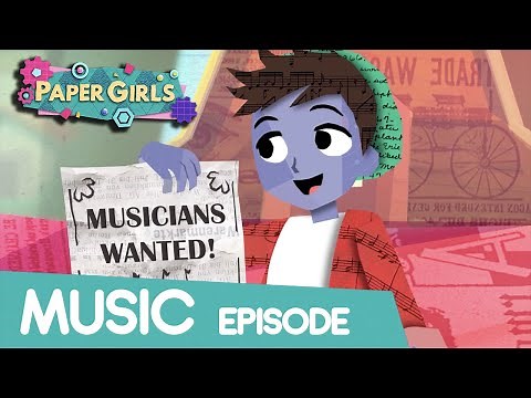 Make Cool Music & Sound Waves! | Fun & Clever STEM Cartoons | The Paper Girls Show | Episode 7