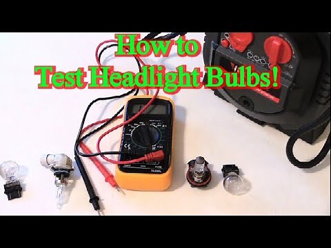 How to Test Headlight Bulbs with Multimeter or Car Jumper box!