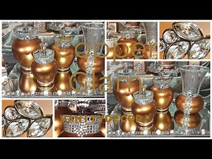 New! #DIYGlam Gleaming Copper and Silver #GlamMirror and #GlamVanity Set | 5 #GlamDIY Ideas!