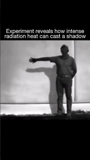 How Radiation Heat Can Cast a Shadow Explained #shorts #Radiation #PhysicsExplained #sciencefacts