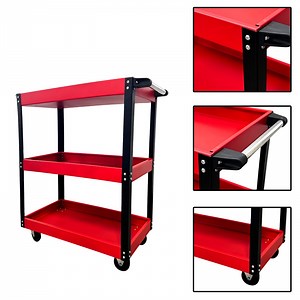[Hot Item] 3-Tier Tool Trolley Cart Industrial Service Tool Cart