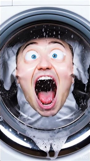 This T-Shirt Is Screaming Inside the Washing Machine 😂🌀#short