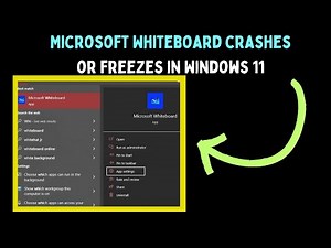 How to Fix Microsoft Whiteboard Crashes or Freezes in Windows 11