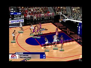 NBA Live 2000 PC gameplay: Philadelphia 76ers vs LA Lakers (HD)