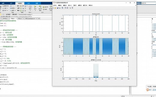 MATLAB通信中ASK、FSK、PSK、DPSK仿真全集
