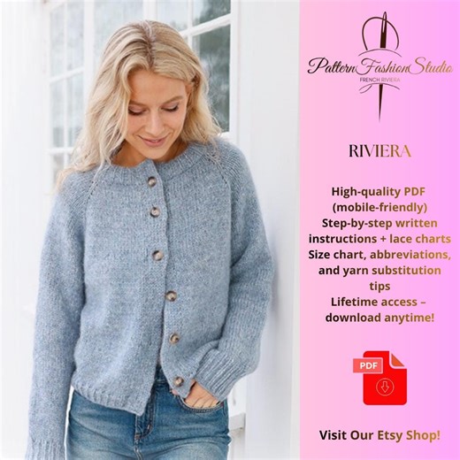 Cozy Top-down Knit Vest Pattern in DROPS Air Yarn, Sizes S-XXXL, Instant Download - Etsy