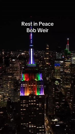 Tonight we will shine in tie-dye to honor the life and legacy of Bob Weir. Grateful Dead | Empire State Building