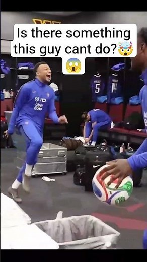 Mbappé's locker room tricks 🤯 #skills #football