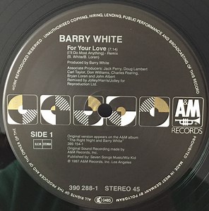 Barry White - For Your Love (I'll Do Most Anything)