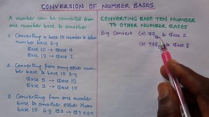 Conversion of Number Bases (Part 1) | Stream of Knowledge | Facebook