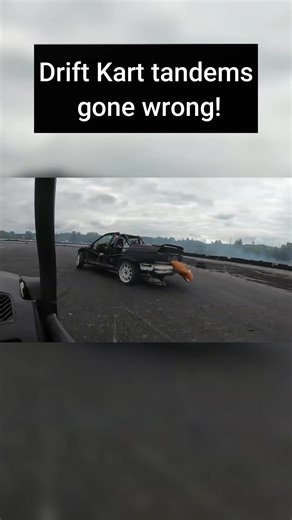 Drift kart big crash trying to tandem drift | Life OD.