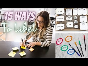 15 Ways To Make Labels For Every Space In Your Home #labels