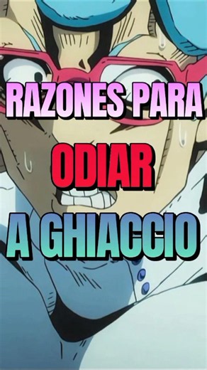 Razones para odiar a Ghiaccio 😼🔥 #jojosbizarreadventure #steelballrun #anime #ghiaccio #goldenwind