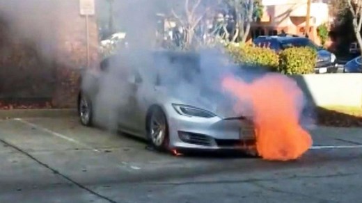 Tesla opens investigation into car that burst into flames -- twice