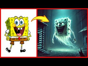 SpongeBob SquarePants as Scary Ghost💀 | AI Animation Sponge Lab