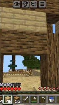 #one block made wooden house#minecraft #viral #shorts #gamer #minecraftbuticanttouchgrass
