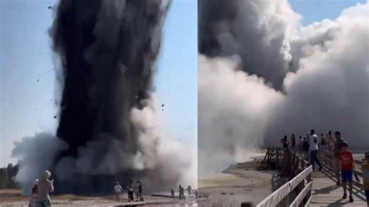 Explosión de géiser en Yellowstone; cierran Cuenca de Biscuit