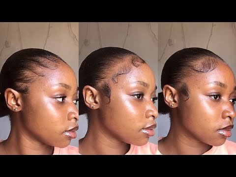 How to lay your edges ||different ways to style your baby hairs on a sleek back