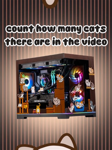MY CAT ESCAPED!!! 🐈‍⬛ Can you help me find the black one? While you’re at it — help me count how many cats are in the video 👀 This is the MEOW MEOW PC (Black Edition) — a cat-themed desktop made for people who proudly let their love for cats live on their setup. Designed by cat lovers for cat lovers, it’s expressive, playful, and still premium on your desk. 😺 Built in the ZEAL-M RGB chassis, every detail is crafted in-house by AFTERSHOCK ULTRA-LABS. From custom cat-inspired fan grills 🐾 and 